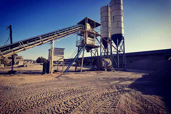 1m³Concrete batching Plant was Installed in Uzbekistan