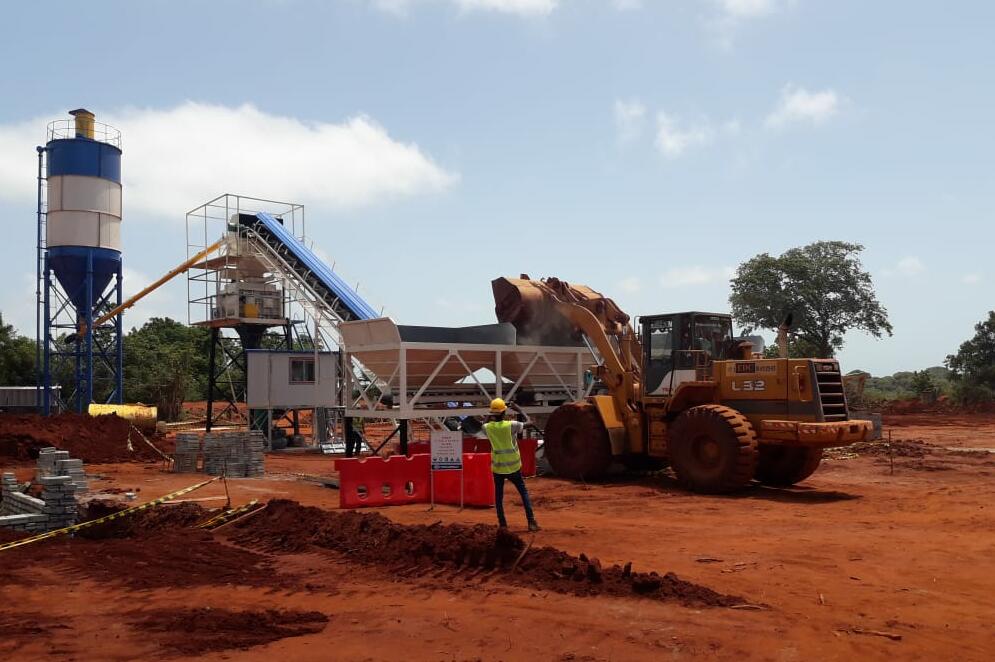 Camelway Concrete Batching Plant in Thailand Under Constrction