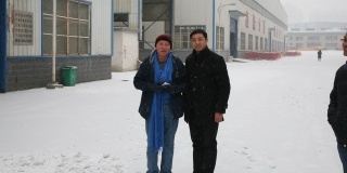 Foreign customers visiting