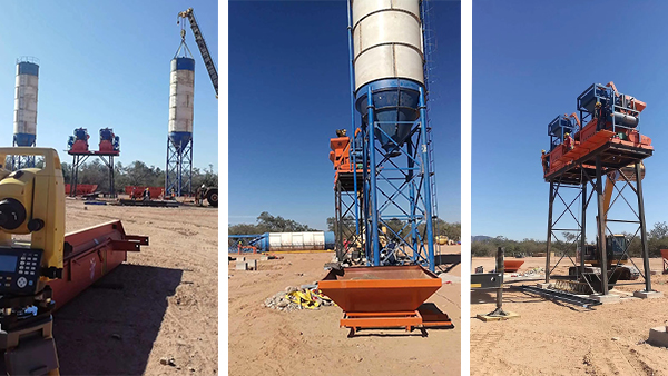 concrete plant installation