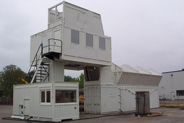 containerized concrete batch plant