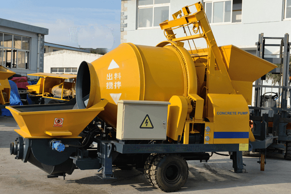 drum type concrete mixer pump