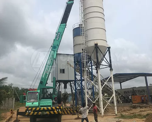 HX Concrete Batching Plant for Sale DRC