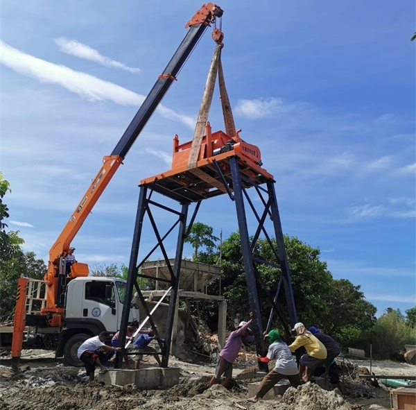 HZS25 Belt Conveyor Concrete Batching Plant In Philippines