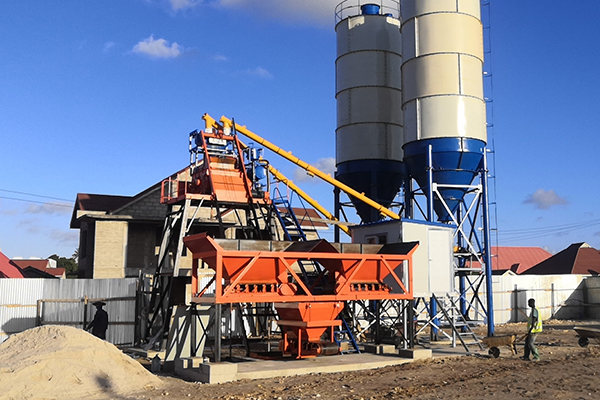 hzs25 Concrete Batching Plant for Sale in Tanzania