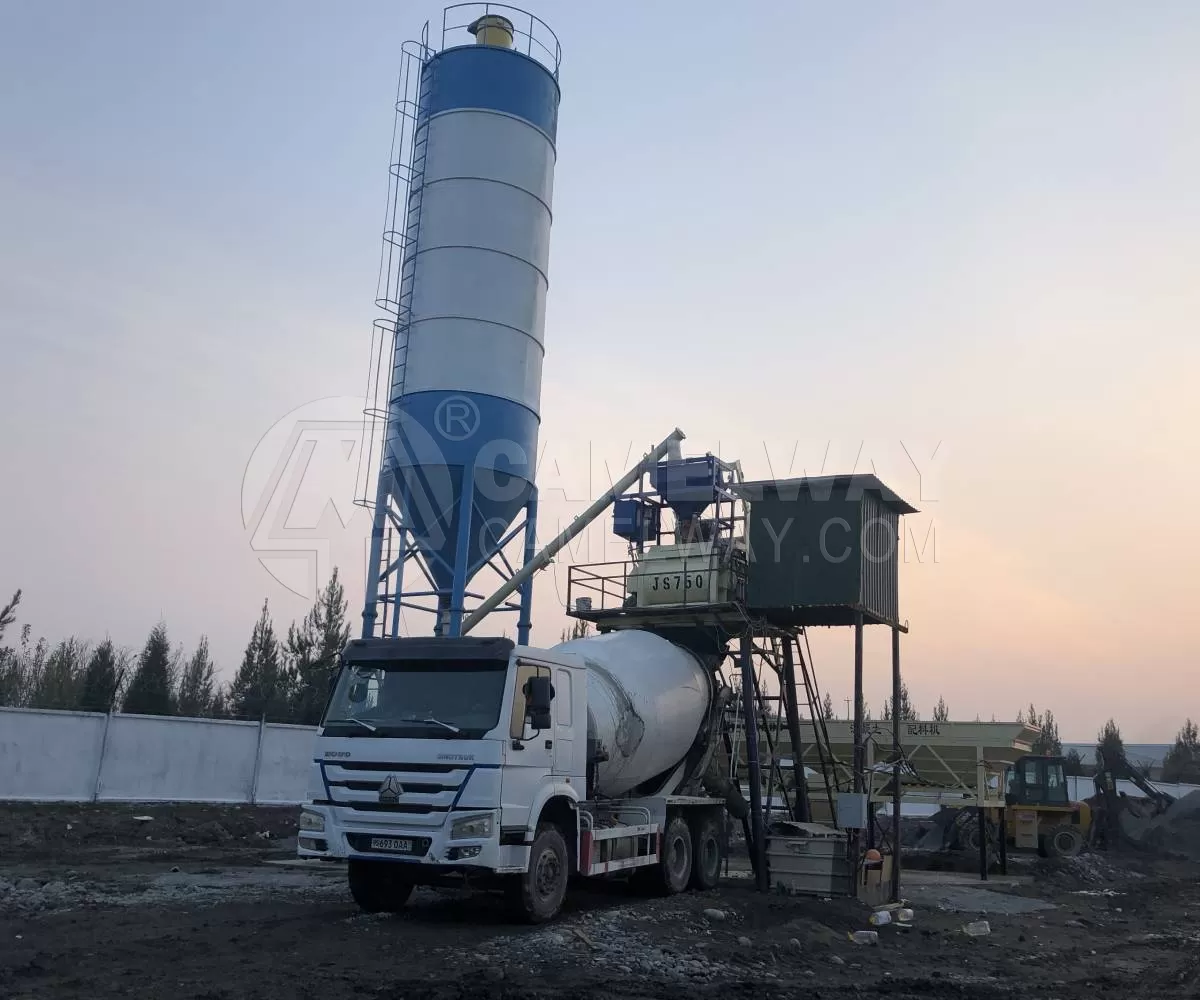 hzs25 lite Small Concrete Batching Plant