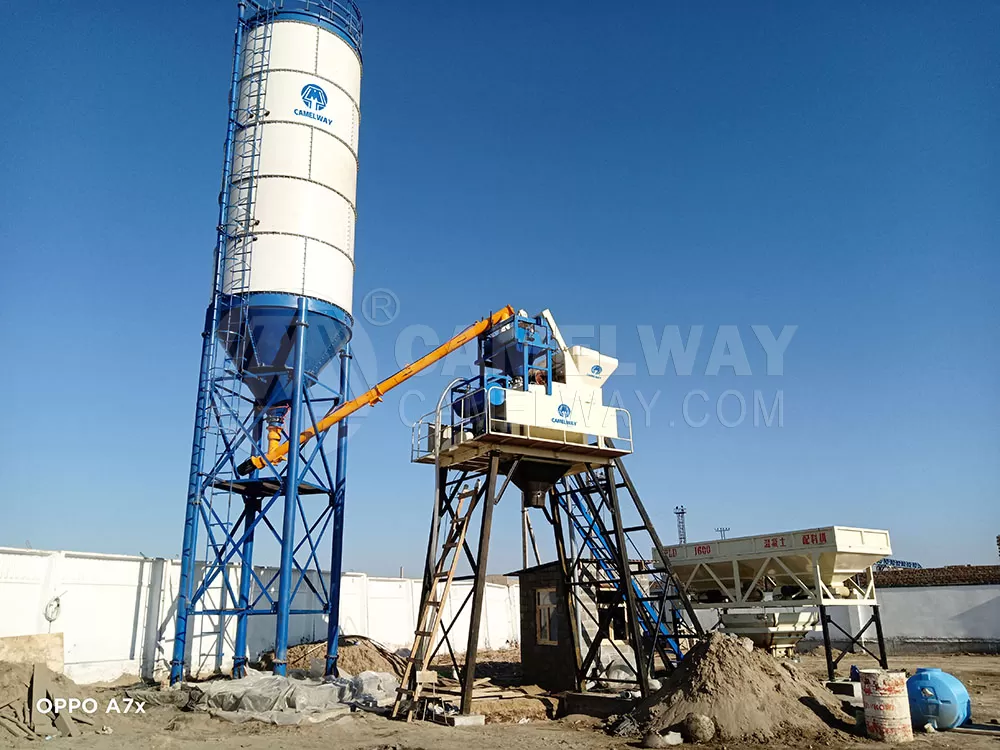 hzs50 concrete batching plant