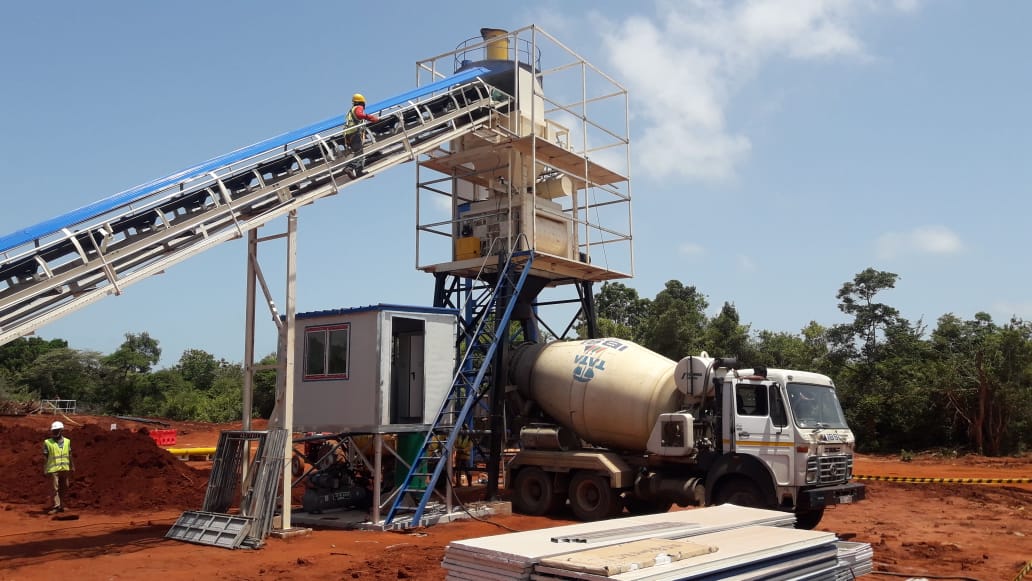 concrete plant installs in Sri Lanka