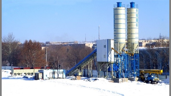 HZS90 Commercial Concrete Batching Plant For Sale Kazakhstan