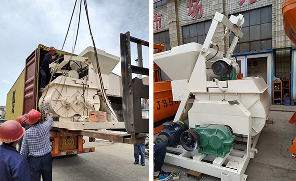 hzs25 concrete plant deliveries in factory